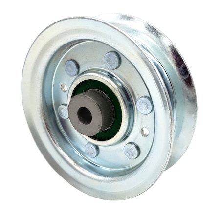 Terre Products Replacement Husqvarna 173438 532173438 Flat Idler Pulley - 3'' Flat Dia. - 3/8'' Bore - Steel 31305075F